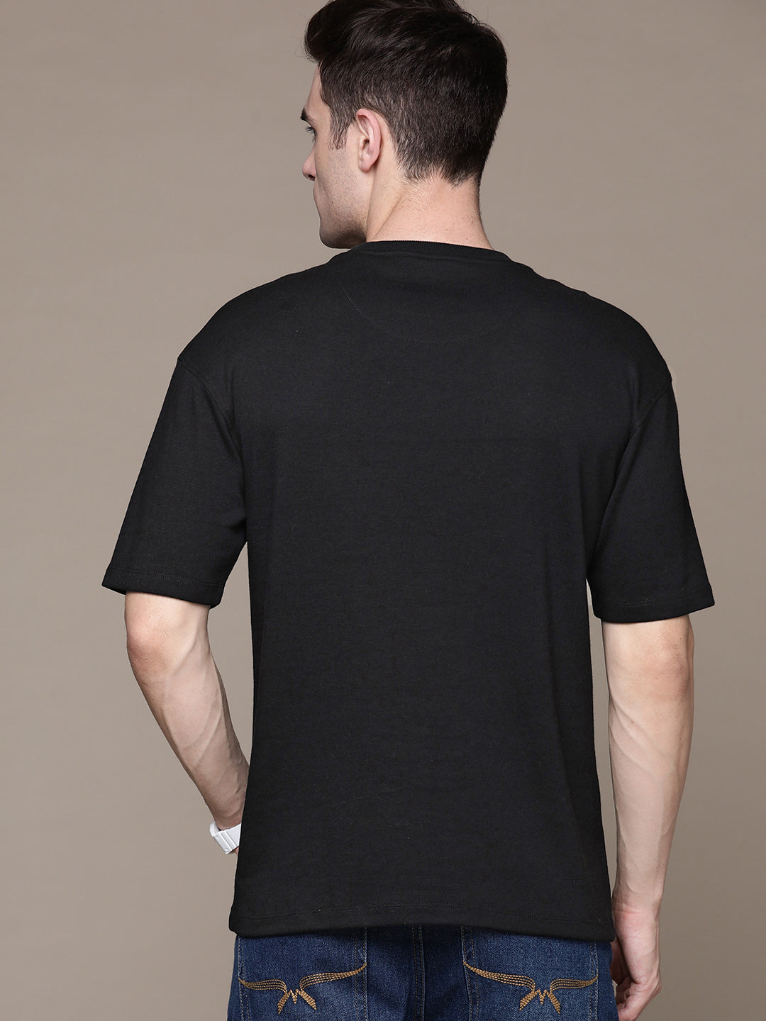 SOLID BLACK FRENCH TERRY TSHIRT - Fever Hunt