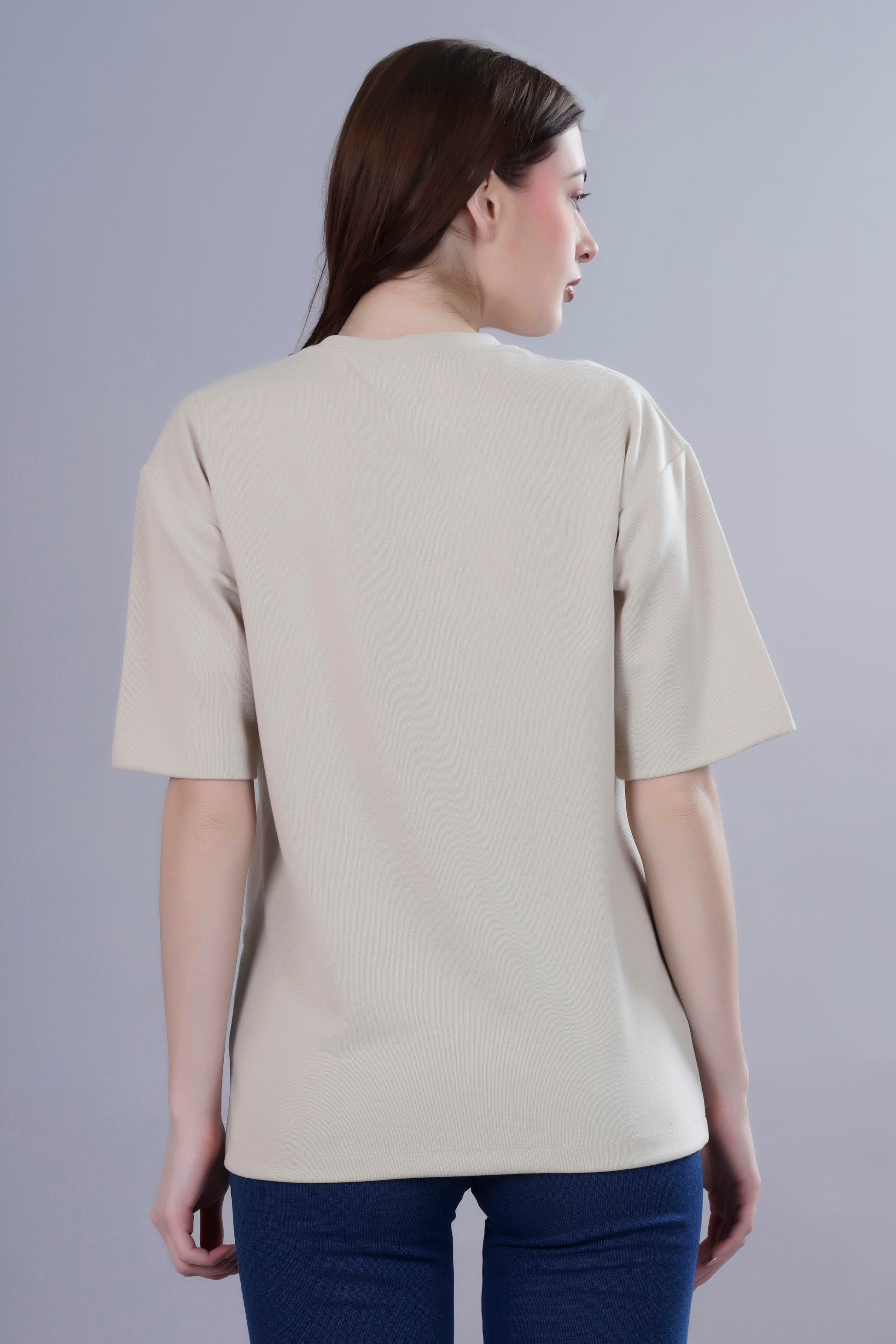 SUBTLE BEIGE OVERSIZED TSHIRT - Fever Hunt