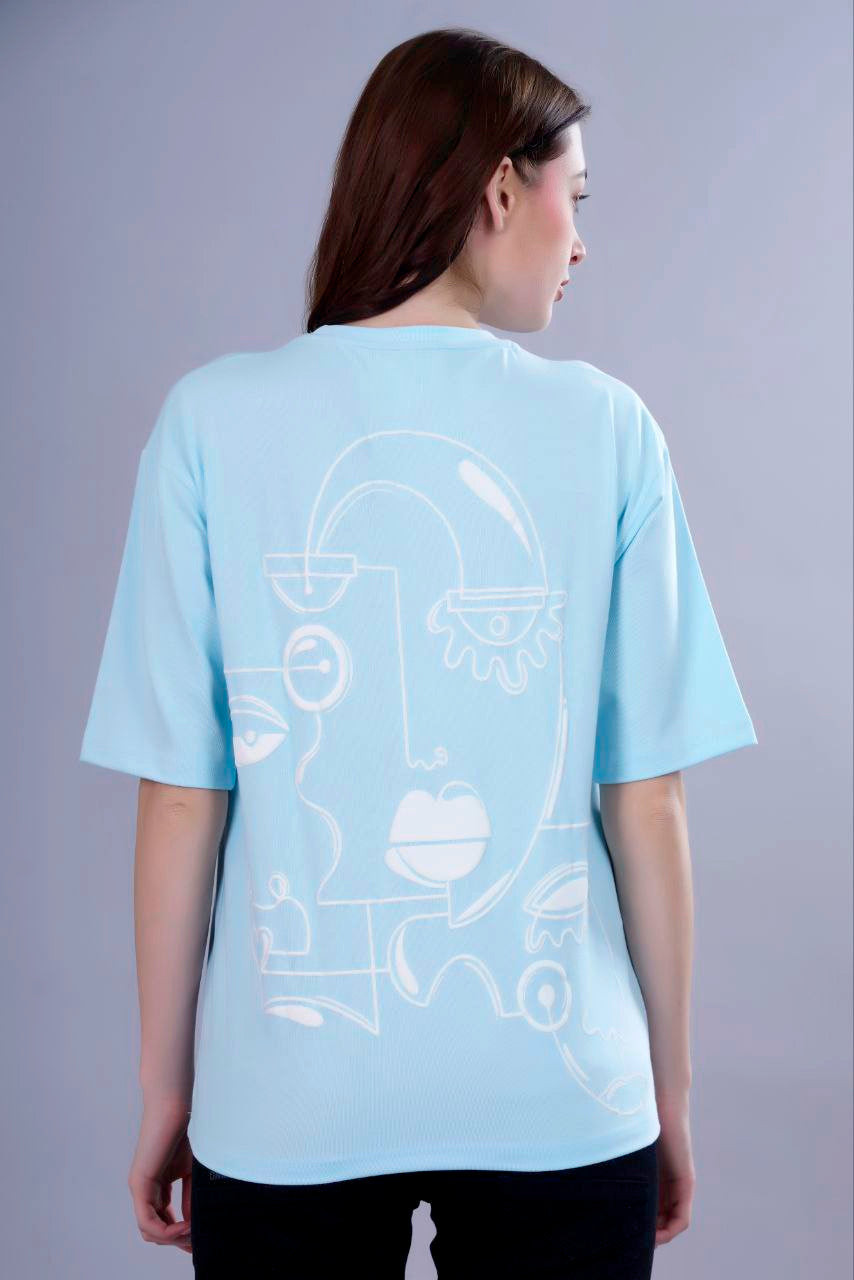 ABSTRACT ART OVERSIZED TSHIRT