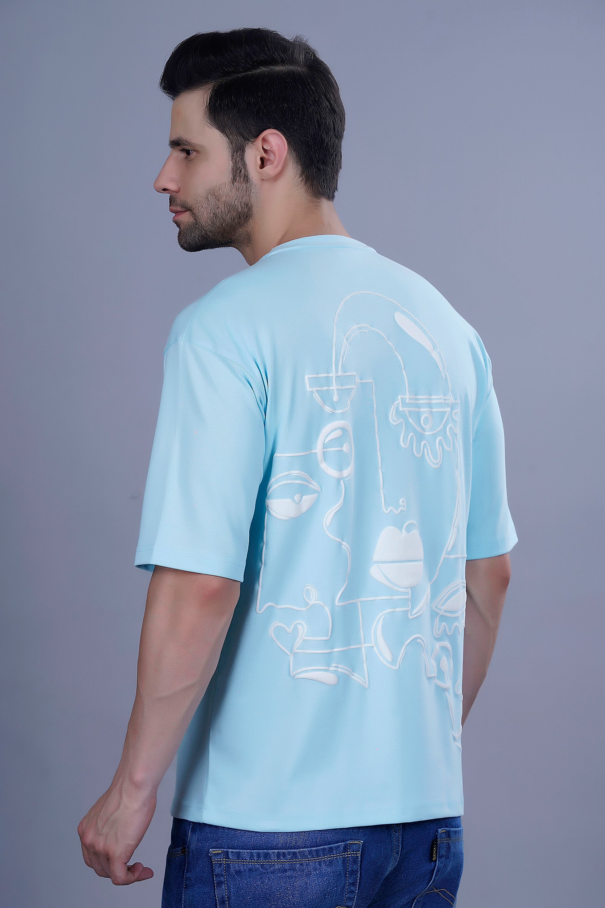 ABSTRACT ART OVERSIZED TSHIRT - Fever Hunt